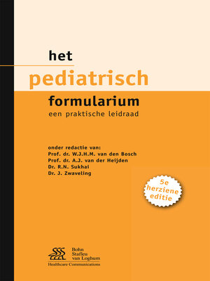 cover image of Het pediatrisch formularium